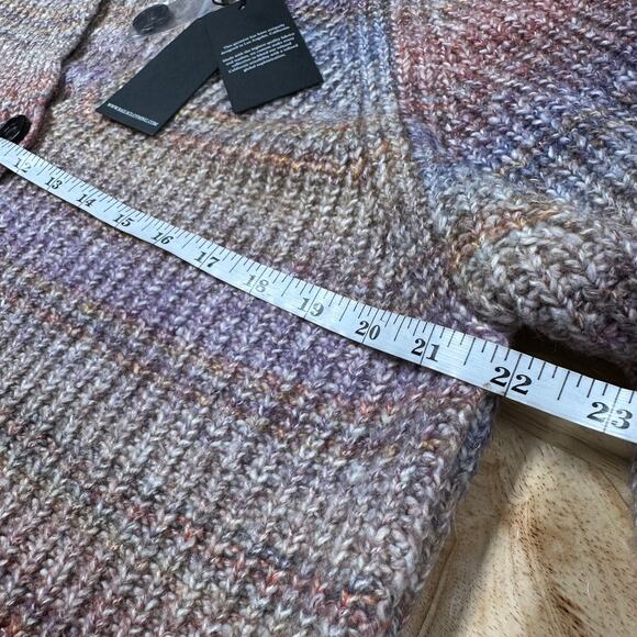Rails NWT Josie Space Dye Cotton Blend Button Cardigan Amethyst Space Dye Size L - Picture 11 of 12